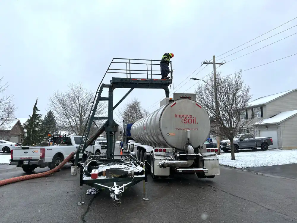 Truck loading at a pumping station bypass